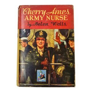 Cherry Ames Army Nurse Helen Wells 1944 Grosset Dunlap Hardcover Dust Jacket